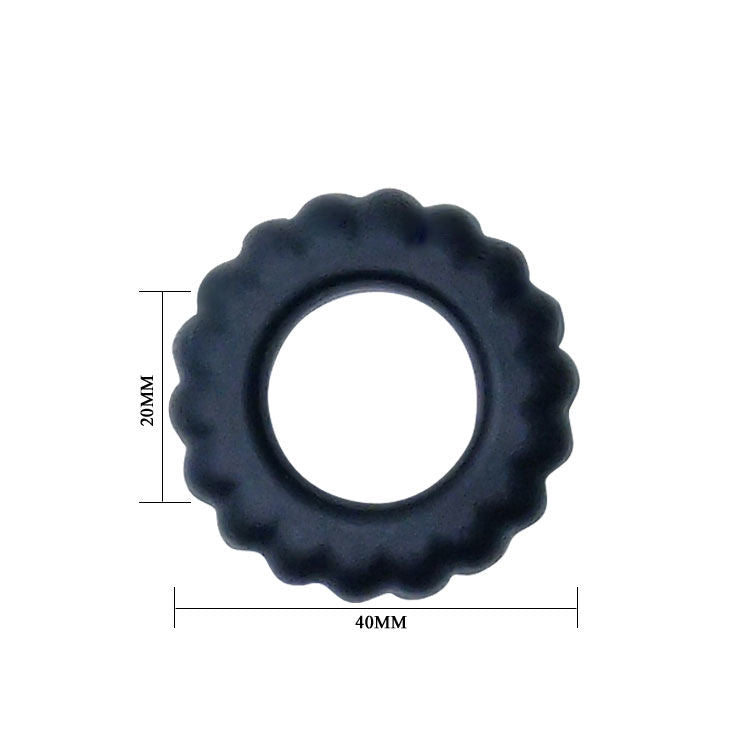 BAILE - TITAN COCKRING BLACK 2 CM 