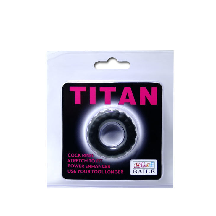 BAILE - TITAN COCKRING BLACK 2 CM 