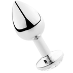 SECRETPLAY - PLUG ANAL TRANSPARENT ALUMINUM 8 CM 