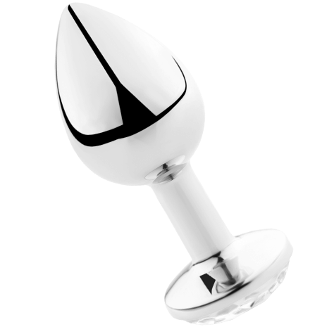 SECRETPLAY - PLUG ANAL TRANSPARENT ALUMINUM 8 CM 