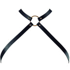 BIJOUX - INDISCRET'S MAZE CROSSED CHEST HARNESS BLACK