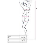 PASSION - WOMAN BS024 WHITE BODYSTOCKING ONE SIZE