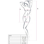 PASSION - WOMAN BS026 BLACK DRESS STYLE BODYSTOCKING ONE SIZE