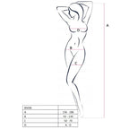 PASSION - WOMAN BS036 BODYSTOCKING BLACK ONE SIZE