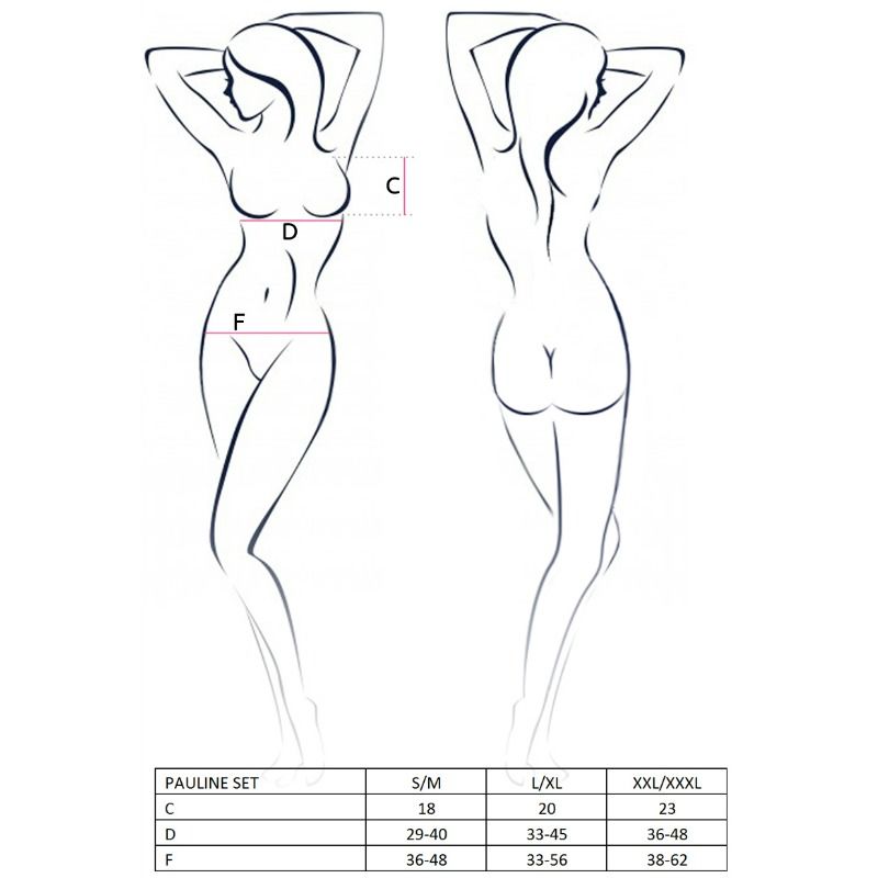 PASSION - WOMAN PAULINE SET 3 PIECES TALL L/XL