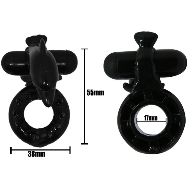 BAILE - SWEET RING RING WITH CLITORIS STIMULATOR DOLFIN