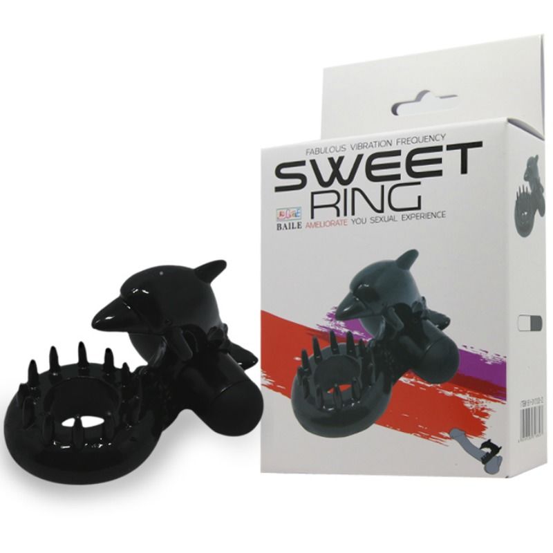 BAILE - SWEET RING RING WITH CLITORIS STIMULATOR DOLFIN