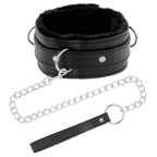 DARKNESS - COMFORTABLE POSTURE NECKLACE WITH LEATHER CHAIN