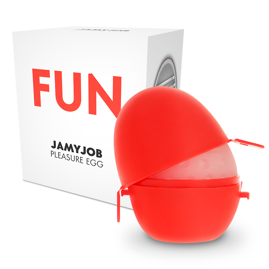 JAMYJOB - EGG MASTURBATOR RED EDITION DISCRETE