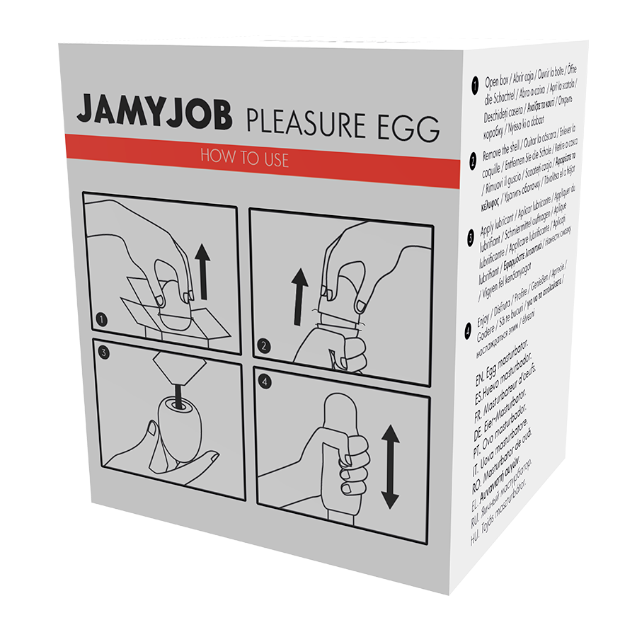 JAMYJOB - EGG MASTURBATOR RED EDITION DISCRETE