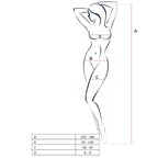 PASSION - WOMAN BS058 BODYSTOCKING BLACK ONE SIZE