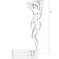PASSION - WOMAN BS055 BODYSTOCKING BLACK ONE SIZE