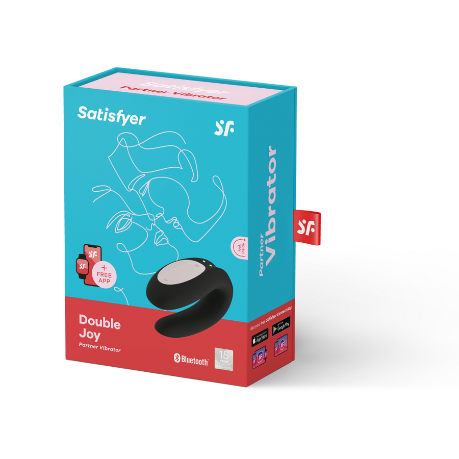 SATISFYER - DOUBLE JOY CON APP MORADO