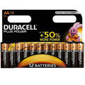 DURACELL - PLUS POWER BATTERY AA LR6 12 UNITS