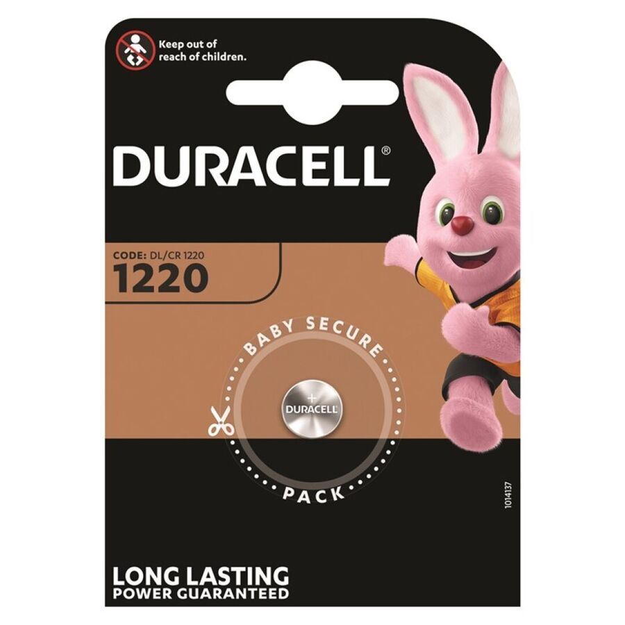 DURACELL - BATTERY BOTON LITHIUM CR1220 3V 1UNIT