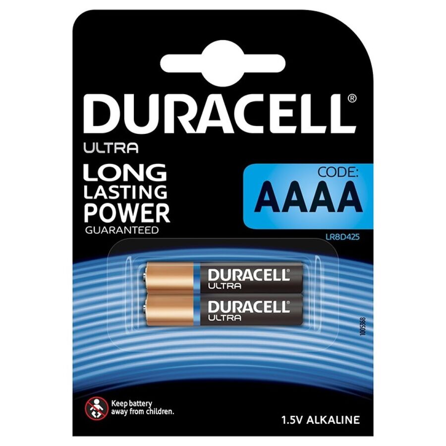 DURACELL - ULTRA POWER BATTERY ALKALINA AAAA MX2500 1.5V 2 UNITS
