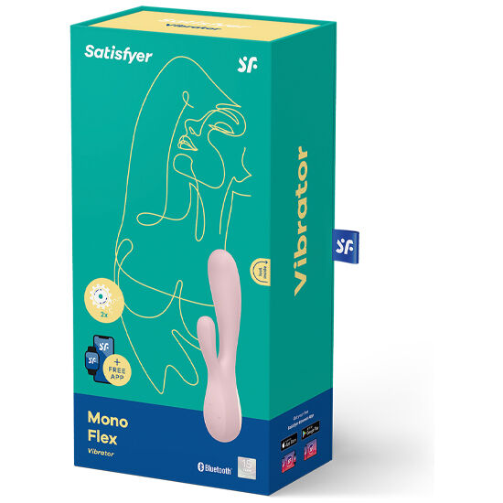 SATISFYER MONO FLEX PINK CON APP