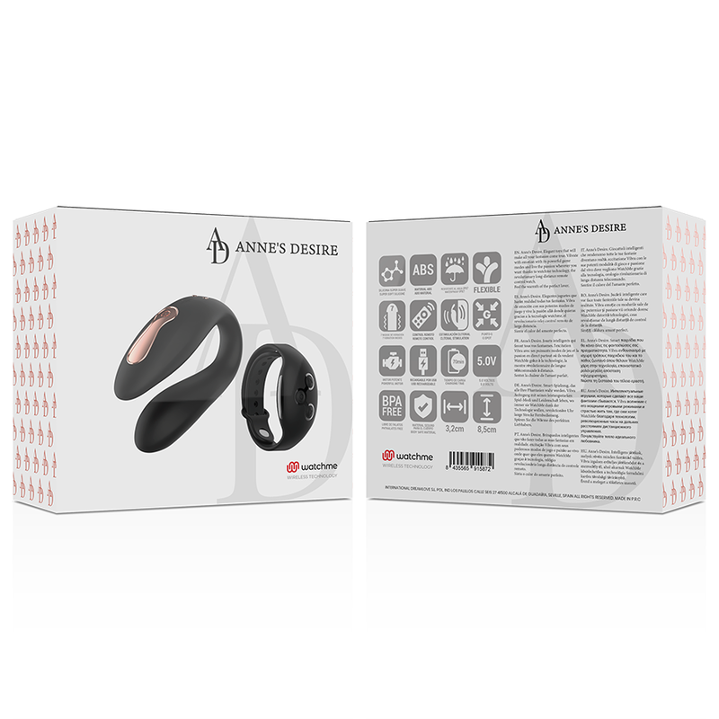 ANNE'S DESIRE - DUAL PLEASURE TECHNOLOGY A WATCHME BLACK