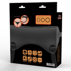 CYBER SILICON - STRAP-ON HARNESS WITH 3 RINGS FREE