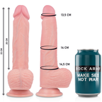 ROCKARMY - HARNESS + LIQUID SILICONE VIBRATOR PREMIUM APACHE REMOTE CONTROL 20.5 CM -O- 4.62 CM
